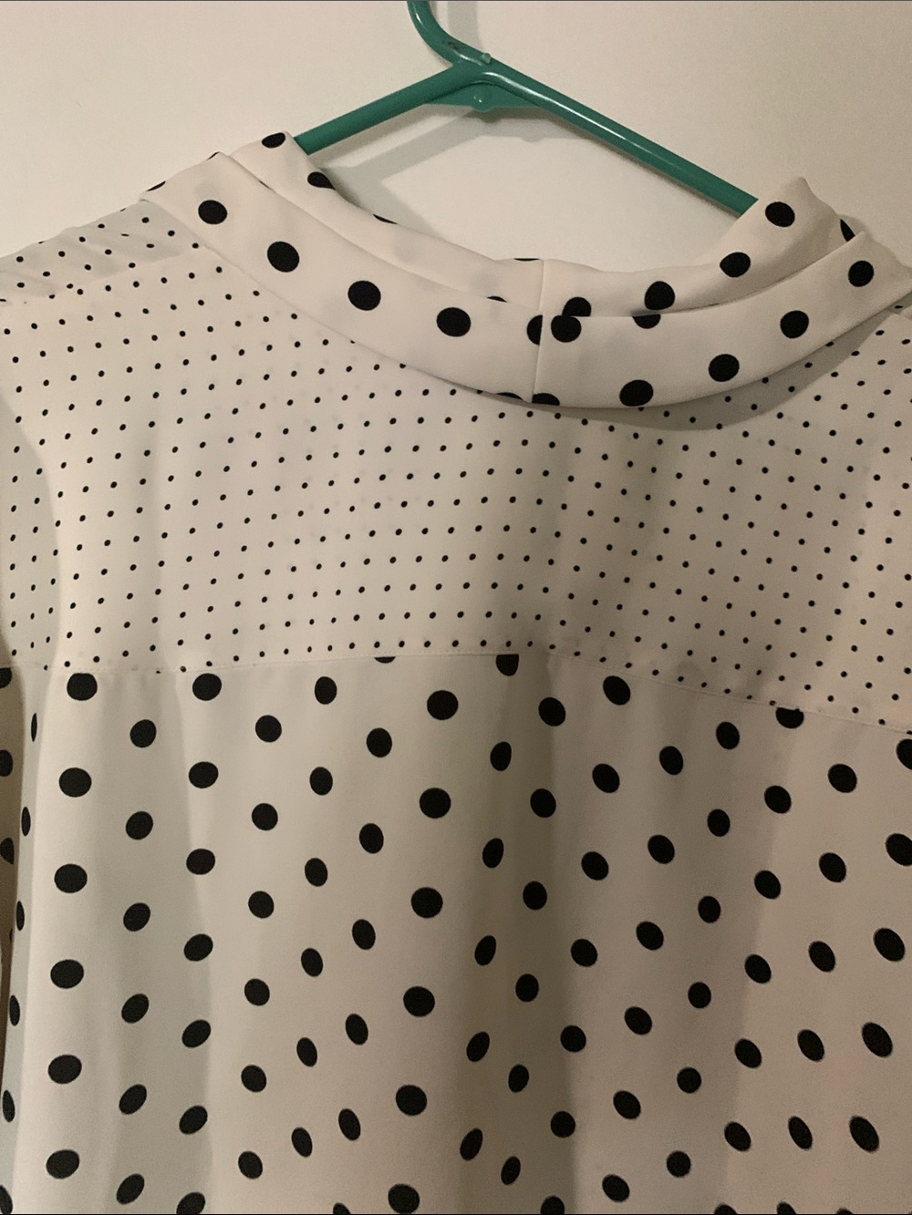Chico's White Blouse with Black Polka Dots - Picture 11 of 12